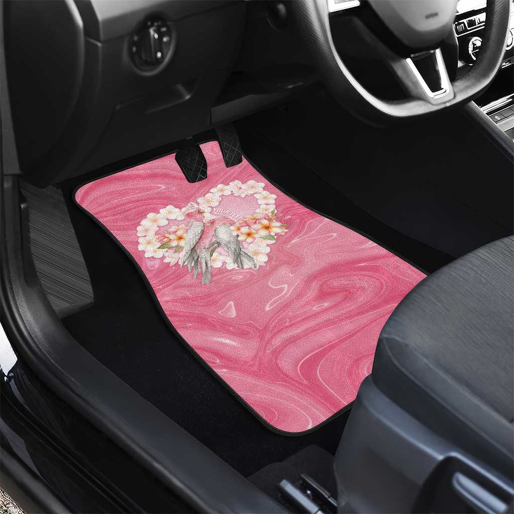Personalised Pink Galah Australia Valentine's Day Car Mats I Love You With All My Heart - Aussie Hoodie