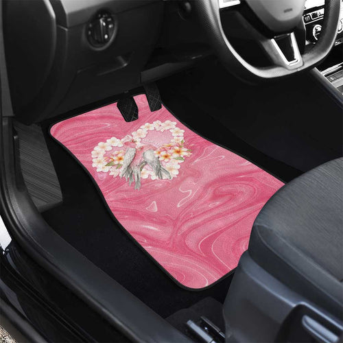 Personalised Pink Galah Australia Valentine's Day Car Mats I Love You With All My Heart - Aussie Hoodie