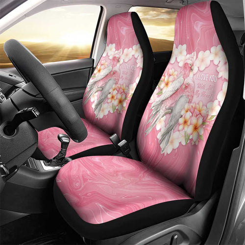 Pink Galah Australia Valentine's Day Car Seat Cover I Love You With All My Heart - Aussie Hoodie