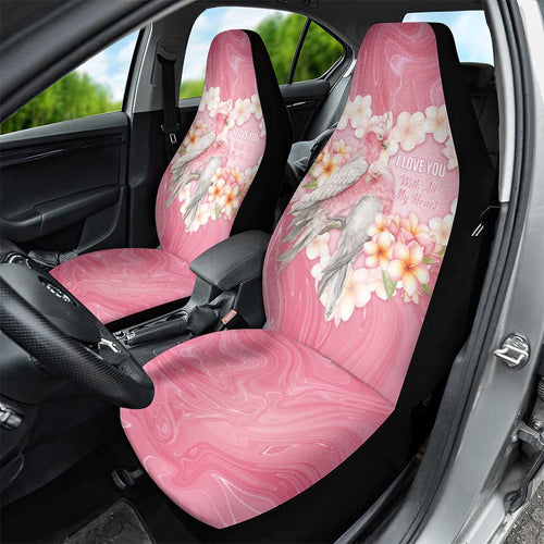 Pink Galah Australia Valentine's Day Car Seat Cover I Love You With All My Heart - Aussie Hoodie