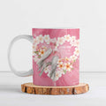 Personalised Pink Galah Australia Valentine's Day Ceramic Mug I Love You With All My Heart - Aussie Hoodie
