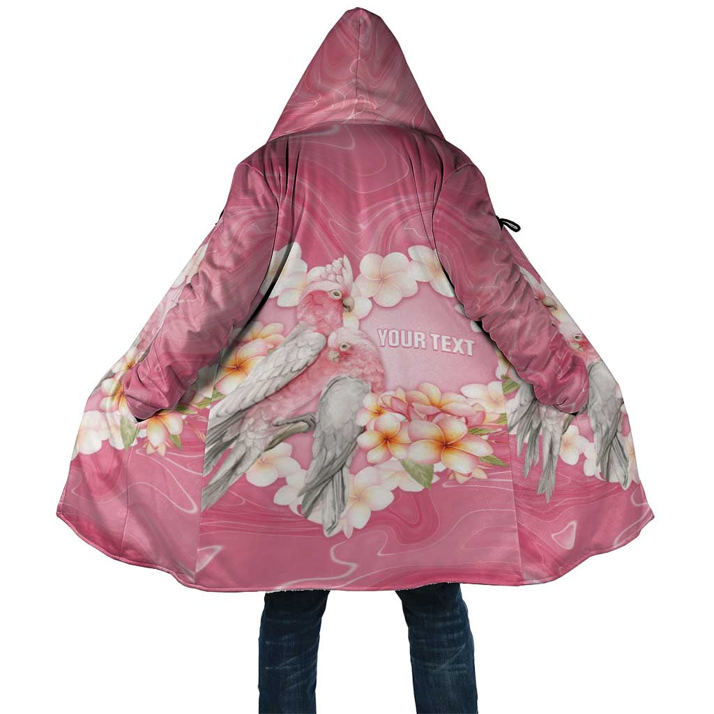 Personalised Pink Galah Australia Valentine's Day Cloak I Love You With All My Heart - Aussie Hoodie