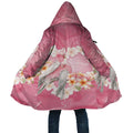 Personalised Pink Galah Australia Valentine's Day Cloak I Love You With All My Heart - Aussie Hoodie