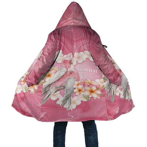 Personalised Pink Galah Australia Valentine's Day Cloak I Love You With All My Heart - Aussie Hoodie