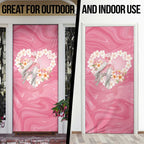 Personalised Pink Galah Australia Valentine's Day Door Cover I Love You With All My Heart - Aussie Hoodie