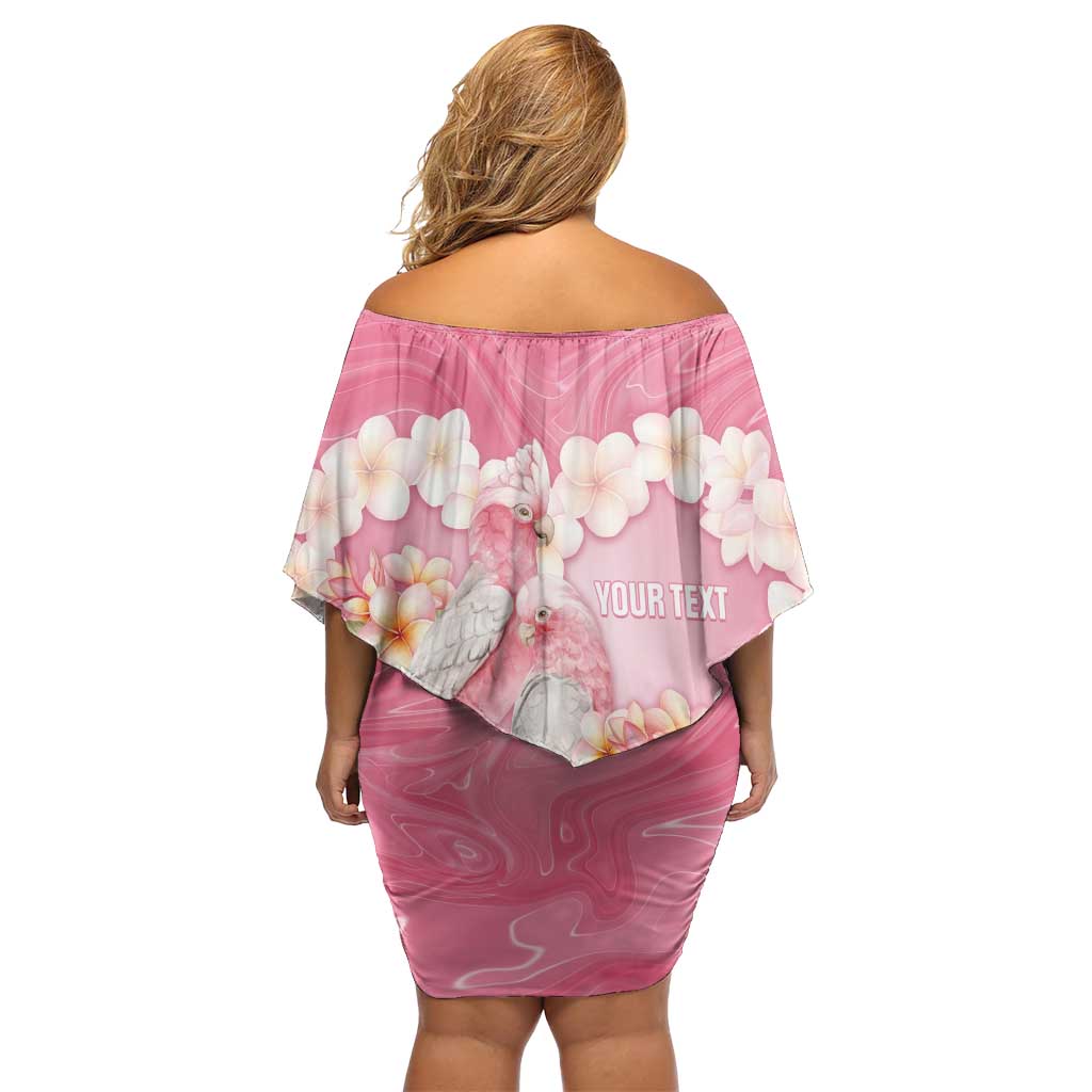 Personalised Pink Galah Australia Valentine's Day Family Matching Off Shoulder Short Dress and Hawaiian Shirt I Love You With All My Heart - Aussie Hoodie