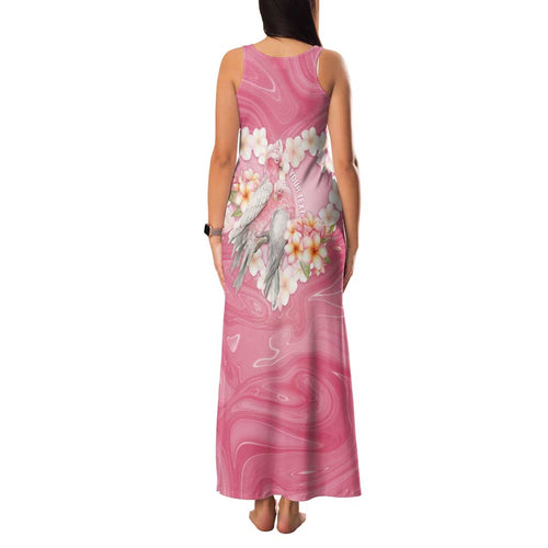 Personalised Pink Galah Australia Valentine's Day Family Matching Tank Maxi Dress and Hawaiian Shirt I Love You With All My Heart - Aussie Hoodie