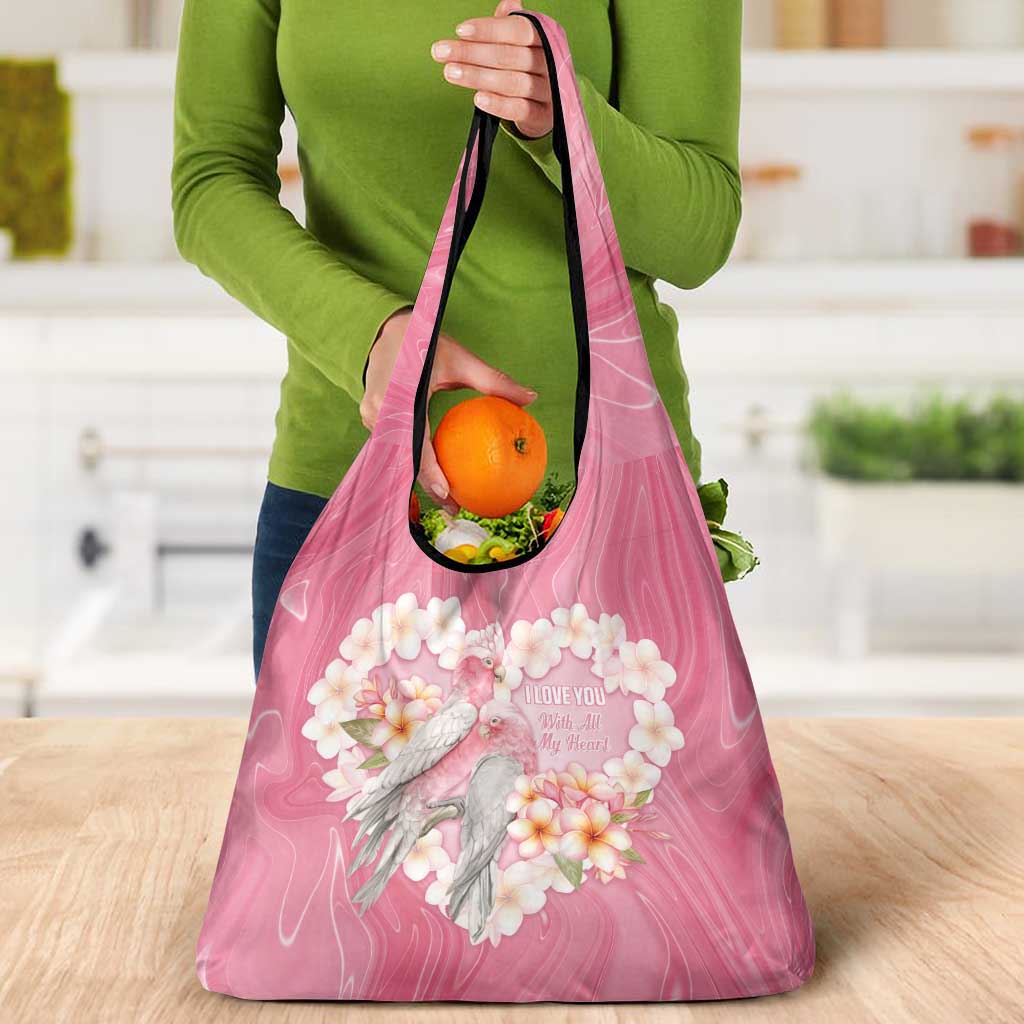 Pink Galah Australia Valentine's Day Grocery Bag I Love You With All My Heart - Aussie Hoodie
