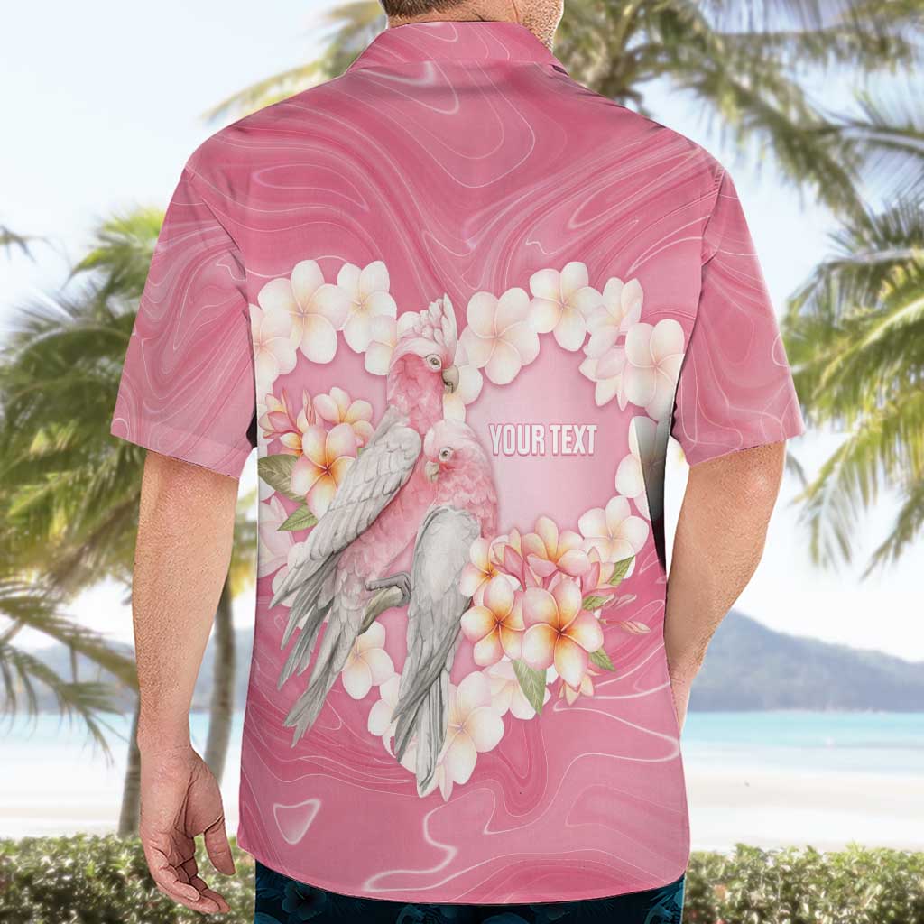 Personalised Pink Galah Australia Valentine's Day Hawaiian Shirt I Love You With All My Heart - Aussie Hoodie