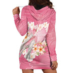 Personalised Pink Galah Australia Valentine's Day Hoodie Dress I Love You With All My Heart - Aussie Hoodie