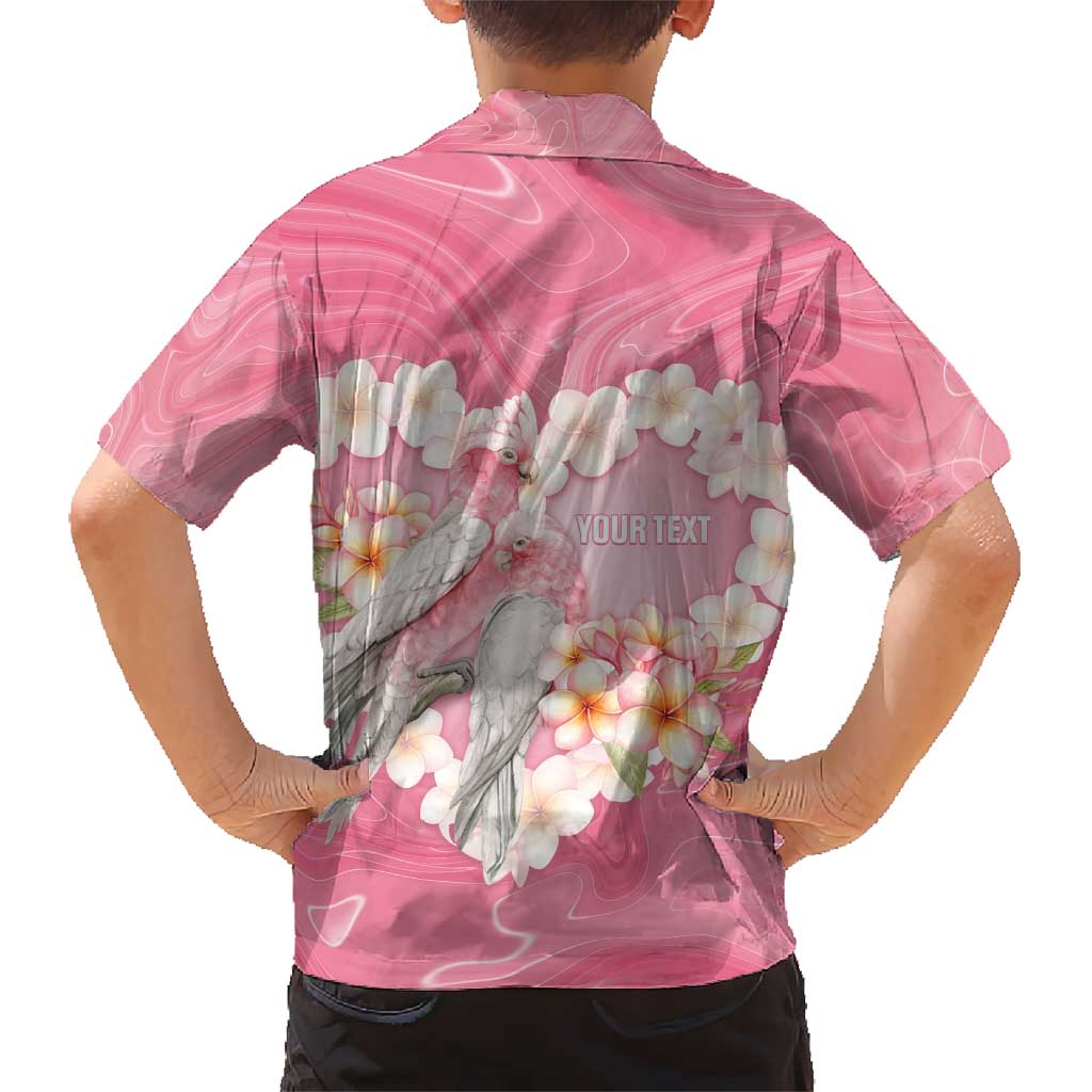 Personalised Pink Galah Australia Valentine's Day Kid Hawaiian Shirt I Love You With All My Heart - Aussie Hoodie