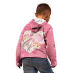 Personalised Pink Galah Australia Valentine's Day Kid Hoodie I Love You With All My Heart - Aussie Hoodie