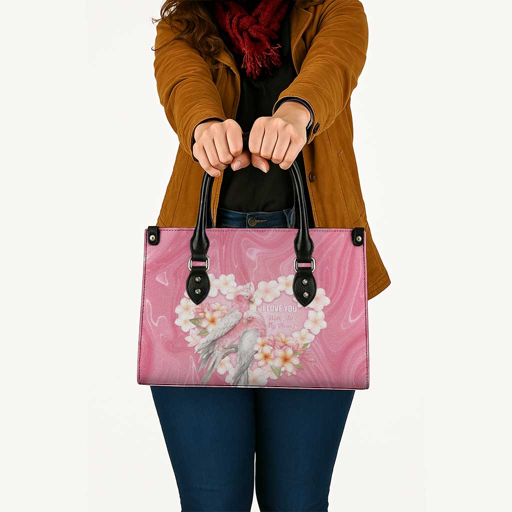 Pink Galah Australia Valentine's Day Leather Bag I Love You With All My Heart - Aussie Hoodie