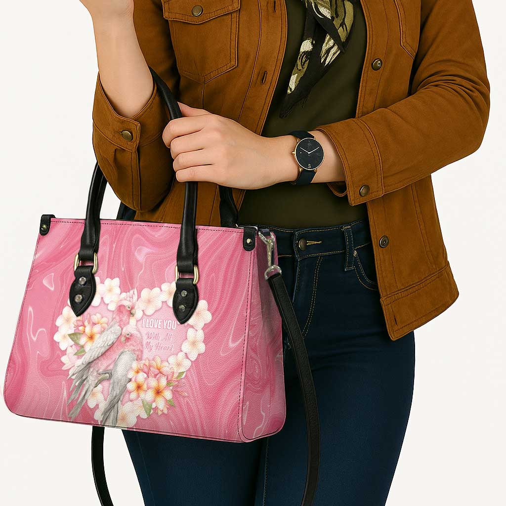 Pink Galah Australia Valentine's Day Leather Bag I Love You With All My Heart - Aussie Hoodie