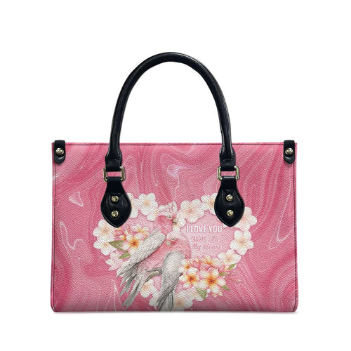 Pink Galah Australia Valentine's Day Leather Bag I Love You With All My Heart - Aussie Hoodie