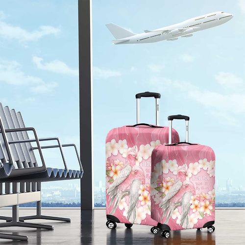 Pink Galah Australia Valentine's Day Luggage Cover I Love You With All My Heart - Aussie Hoodie