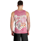 Personalised Pink Galah Australia Valentine's Day Men Tank Top I Love You With All My Heart - Aussie Hoodie
