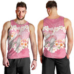 Personalised Pink Galah Australia Valentine's Day Men Tank Top I Love You With All My Heart - Aussie Hoodie