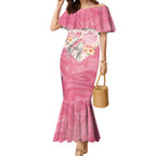 Personalised Pink Galah Australia Valentine's Day Mermaid Dress I Love You With All My Heart - Aussie Hoodie
