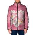 Personalised Pink Galah Australia Valentine's Day Padded Jacket I Love You With All My Heart - Aussie Hoodie