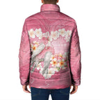 Personalised Pink Galah Australia Valentine's Day Padded Jacket I Love You With All My Heart - Aussie Hoodie