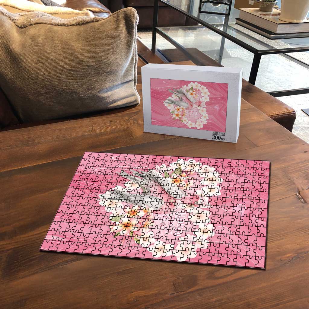 Pink Galah Australia Valentine's Day Puzzle I Love You With All My Heart - Aussie Hoodie