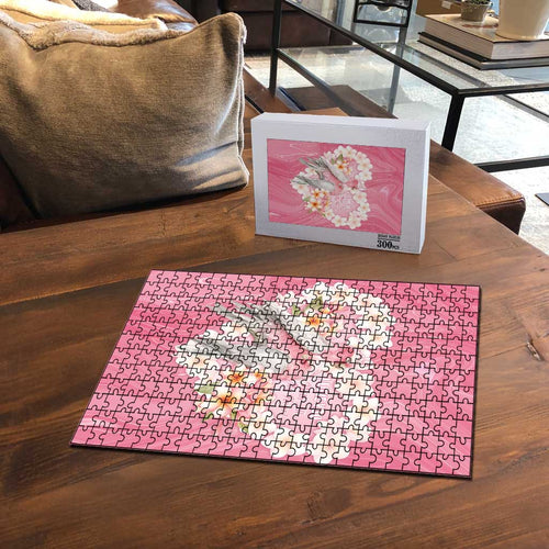 Pink Galah Australia Valentine's Day Puzzle I Love You With All My Heart - Aussie Hoodie