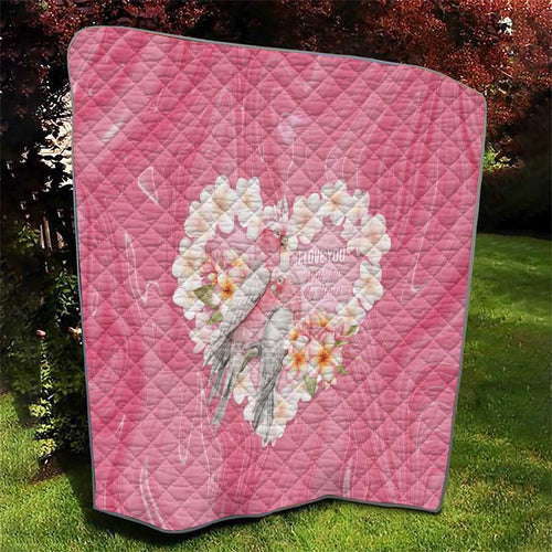 Pink Galah Australia Valentine's Day Quilt I Love You With All My Heart - Aussie Hoodie
