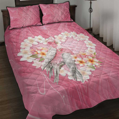 Pink Galah Australia Valentine's Day Quilt Bed Set I Love You With All My Heart - Aussie Hoodie