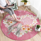 Pink Galah Australia Valentine's Day Round Carpet I Love You With All My Heart - Aussie Hoodie