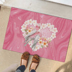 Pink Galah Australia Valentine's Day Rubber Doormat I Love You With All My Heart - Aussie Hoodie