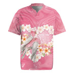 Personalised Pink Galah Australia Valentine's Day Rugby Jersey I Love You With All My Heart - Aussie Hoodie