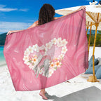 Pink Galah Australia Valentine's Day Sarong I Love You With All My Heart - Aussie Hoodie