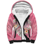 Personalised Pink Galah Australia Valentine's Day Sherpa Hoodie I Love You With All My Heart - Aussie Hoodie