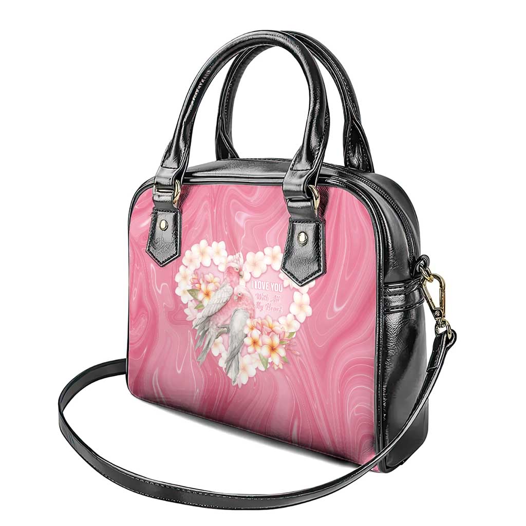 Pink Galah Australia Valentine's Day Shoulder Handbag I Love You With All My Heart - Aussie Hoodie