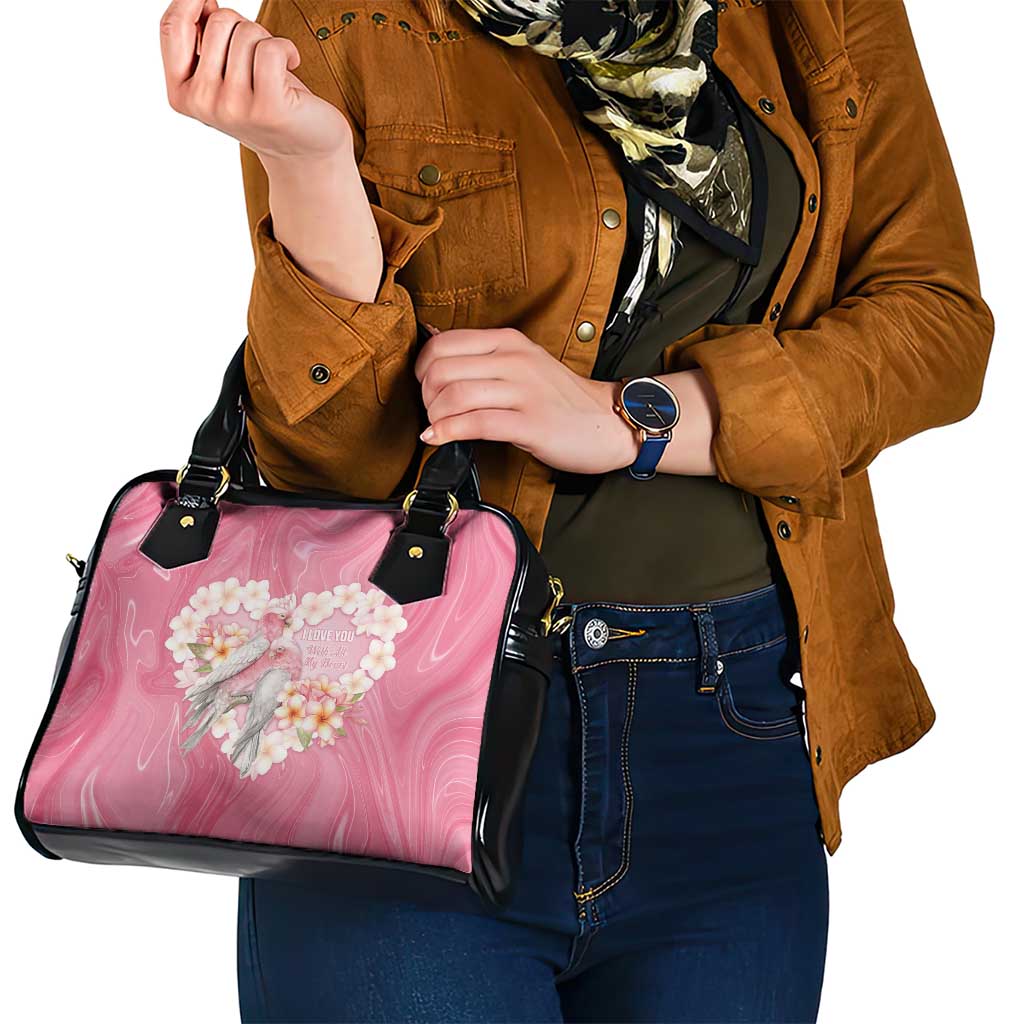 Pink Galah Australia Valentine's Day Shoulder Handbag I Love You With All My Heart - Aussie Hoodie