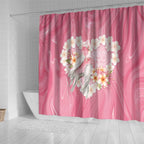 Pink Galah Australia Valentine's Day Shower Curtain I Love You With All My Heart - Aussie Hoodie