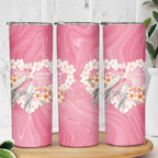 Personalised Pink Galah Australia Valentine's Day Skinny Tumbler I Love You With All My Heart - Aussie Hoodie