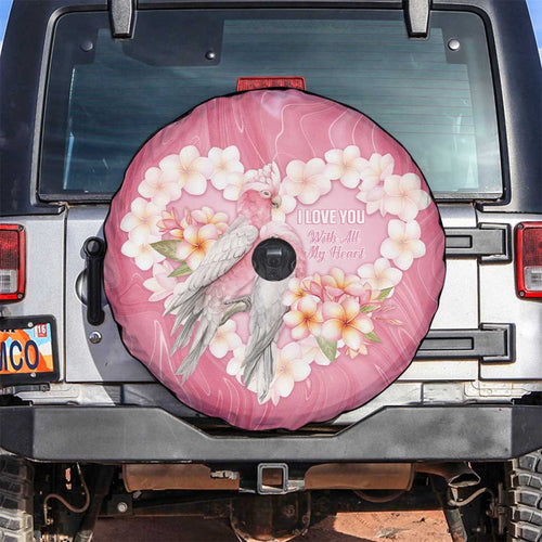 Pink Galah Australia Valentine's Day Spare Tire Cover I Love You With All My Heart - Aussie Hoodie