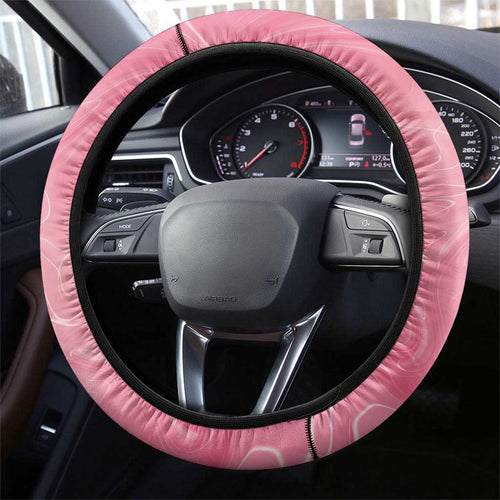 Pink Galah Australia Valentine's Day Steering Wheel Cover I Love You With All My Heart - Aussie Hoodie