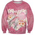 Personalised Pink Galah Australia Valentine's Day Sweatshirt I Love You With All My Heart - Aussie Hoodie