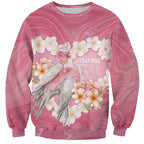 Personalised Pink Galah Australia Valentine's Day Sweatshirt I Love You With All My Heart - Aussie Hoodie