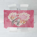 Pink Galah Australia Valentine's Day Tablecloth I Love You With All My Heart - Aussie Hoodie