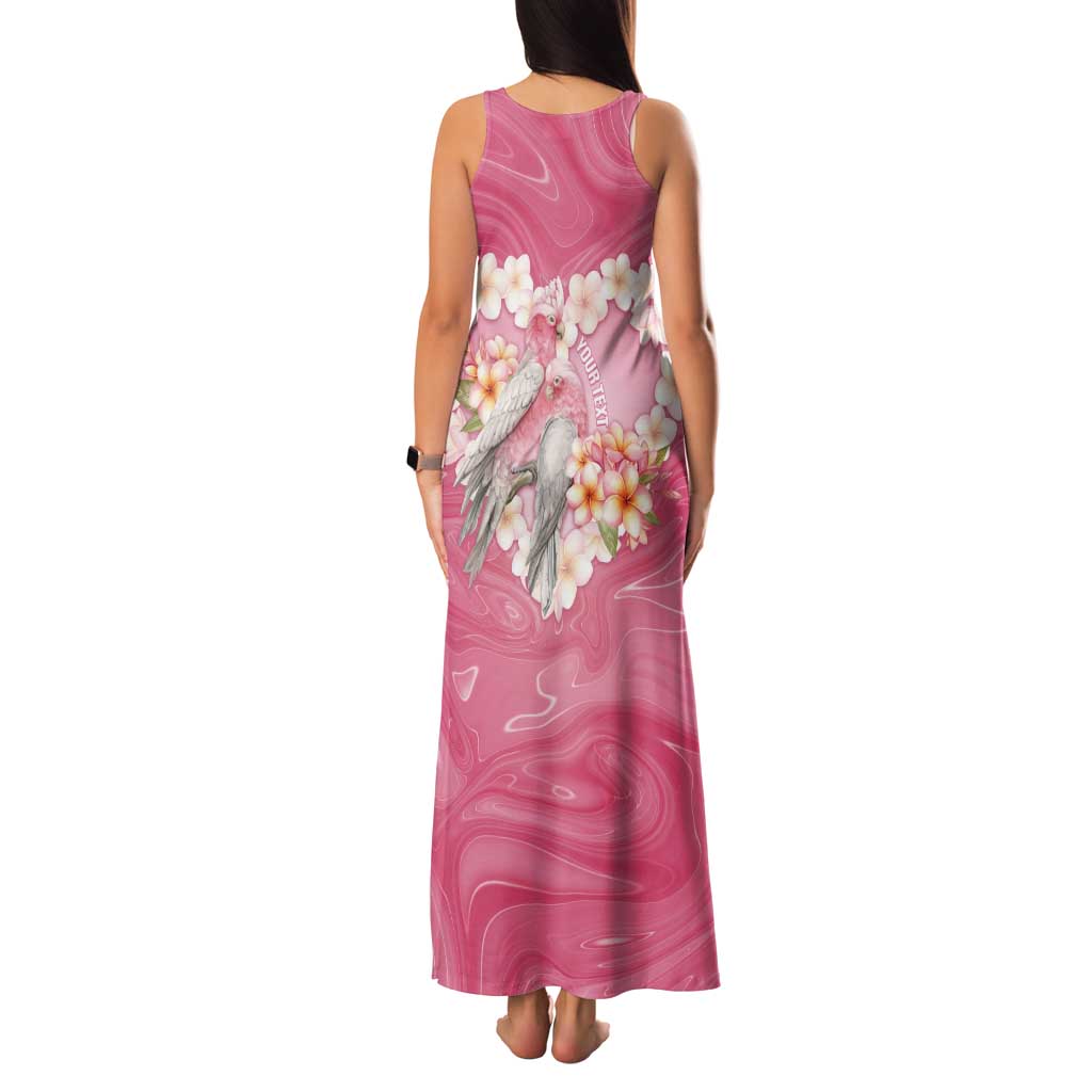 Personalised Pink Galah Australia Valentine's Day Tank Maxi Dress I Love You With All My Heart - Aussie Hoodie