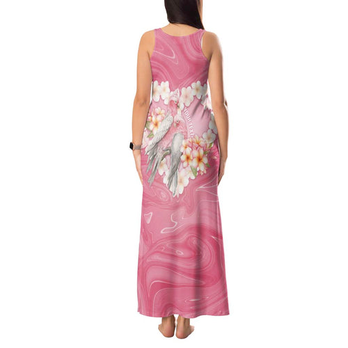 Personalised Pink Galah Australia Valentine's Day Tank Maxi Dress I Love You With All My Heart - Aussie Hoodie