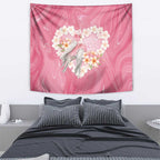 Pink Galah Australia Valentine's Day Tapestry I Love You With All My Heart - Aussie Hoodie