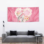 Pink Galah Australia Valentine's Day Tapestry I Love You With All My Heart - Aussie Hoodie