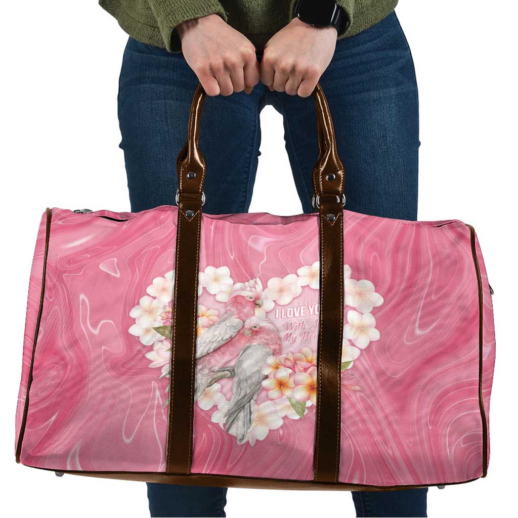 Pink Galah Australia Valentine's Day Travel Bag I Love You With All My Heart - Aussie Hoodie