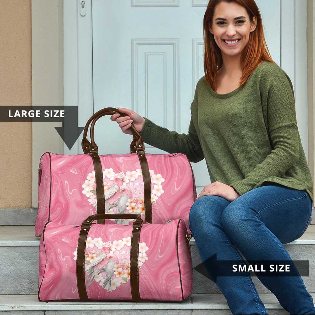 Pink Galah Australia Valentine's Day Travel Bag I Love You With All My Heart - Aussie Hoodie