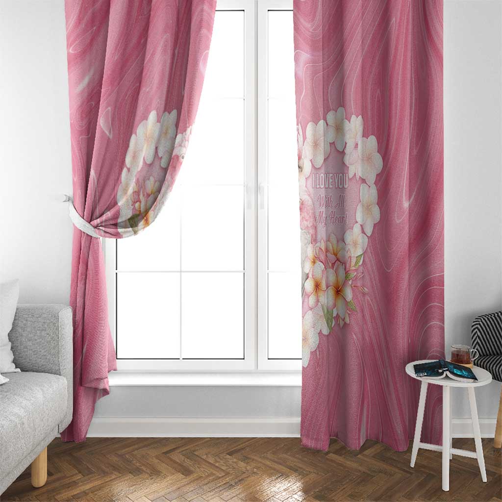 Pink Galah Australia Valentine's Day Window Curtain I Love You With All My Heart - Aussie Hoodie